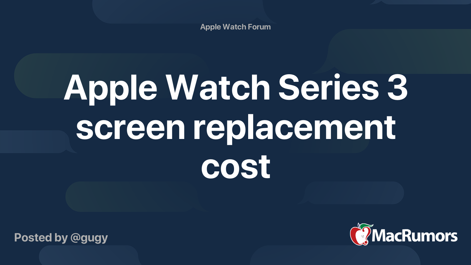 Cost to replace apple outlet watch series 3 screen