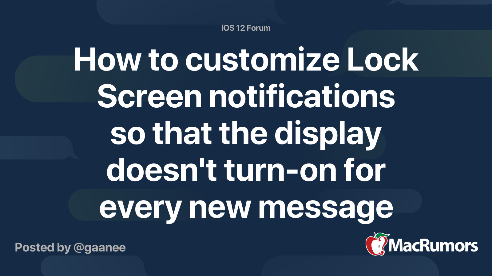 How to customize Lock Screen notifications so that the display doesn't ...