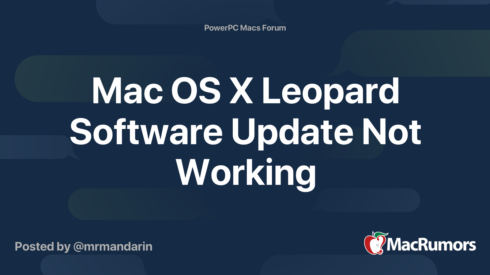 Mac os x software update doesn