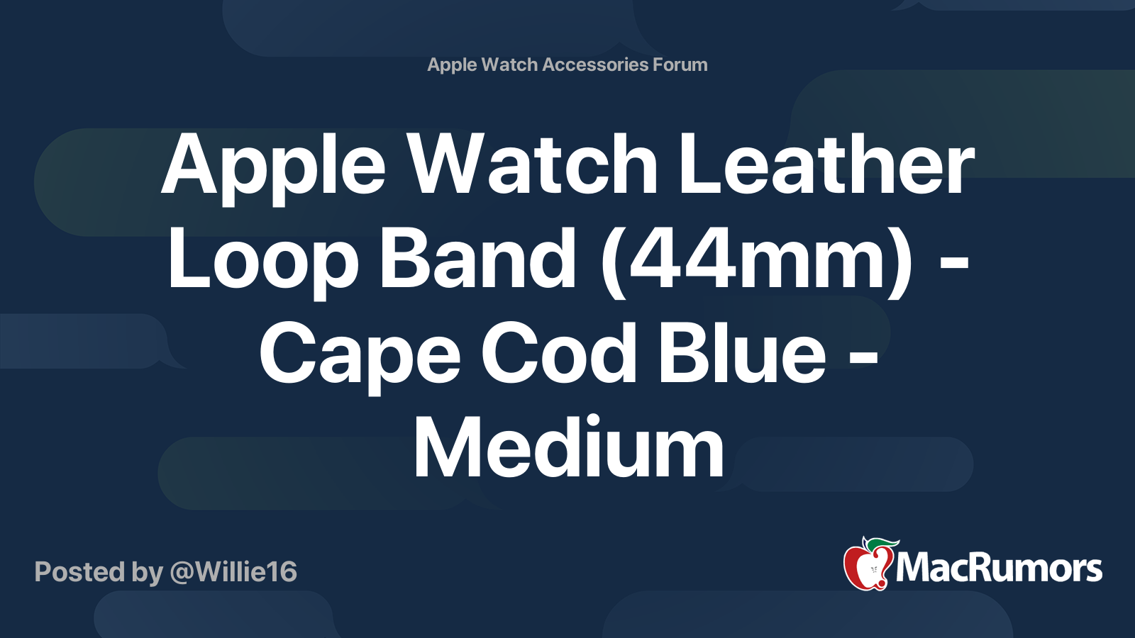 44mm cape cod blue sport loop