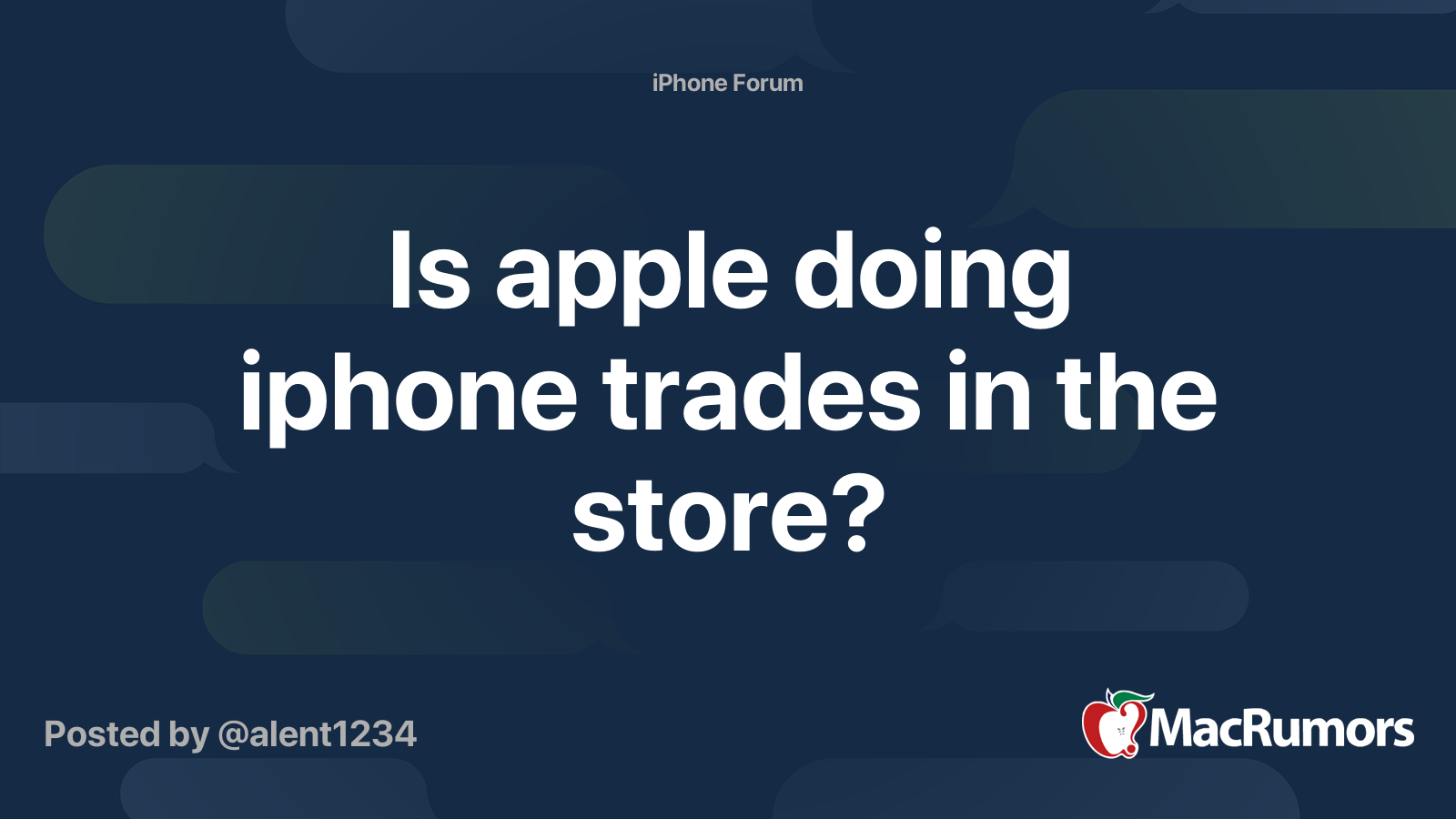 Is apple doing iphone trades in the store? | MacRumors Forums