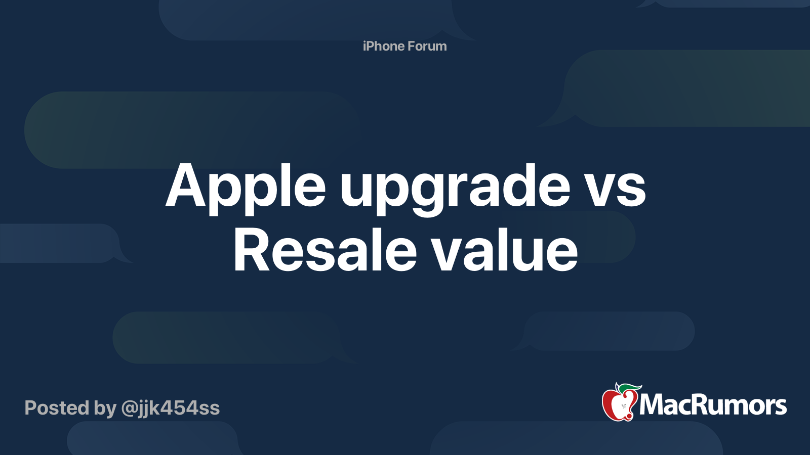 Apple upgrade vs Resale value MacRumors Forums