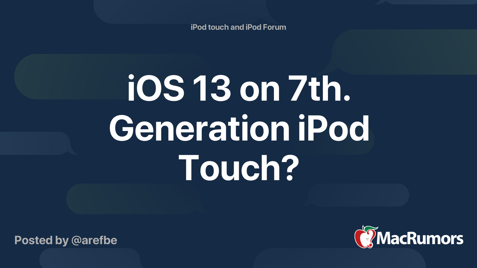 can ipod touch 6th generation get ios 13