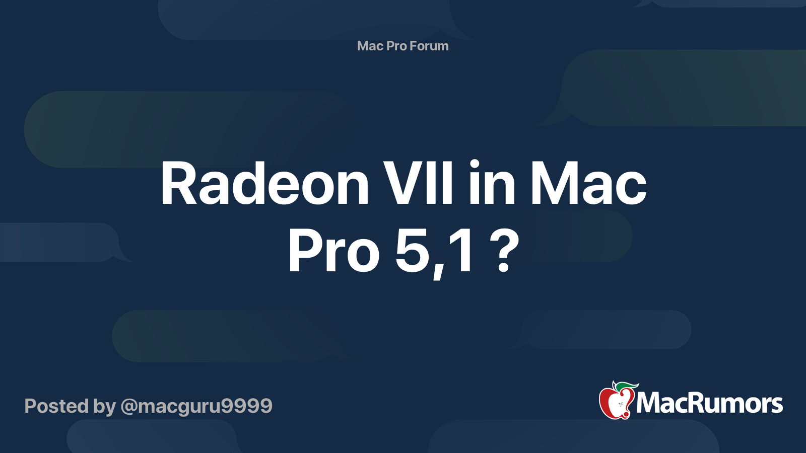 Mac pro discount 5.1 radeon vii