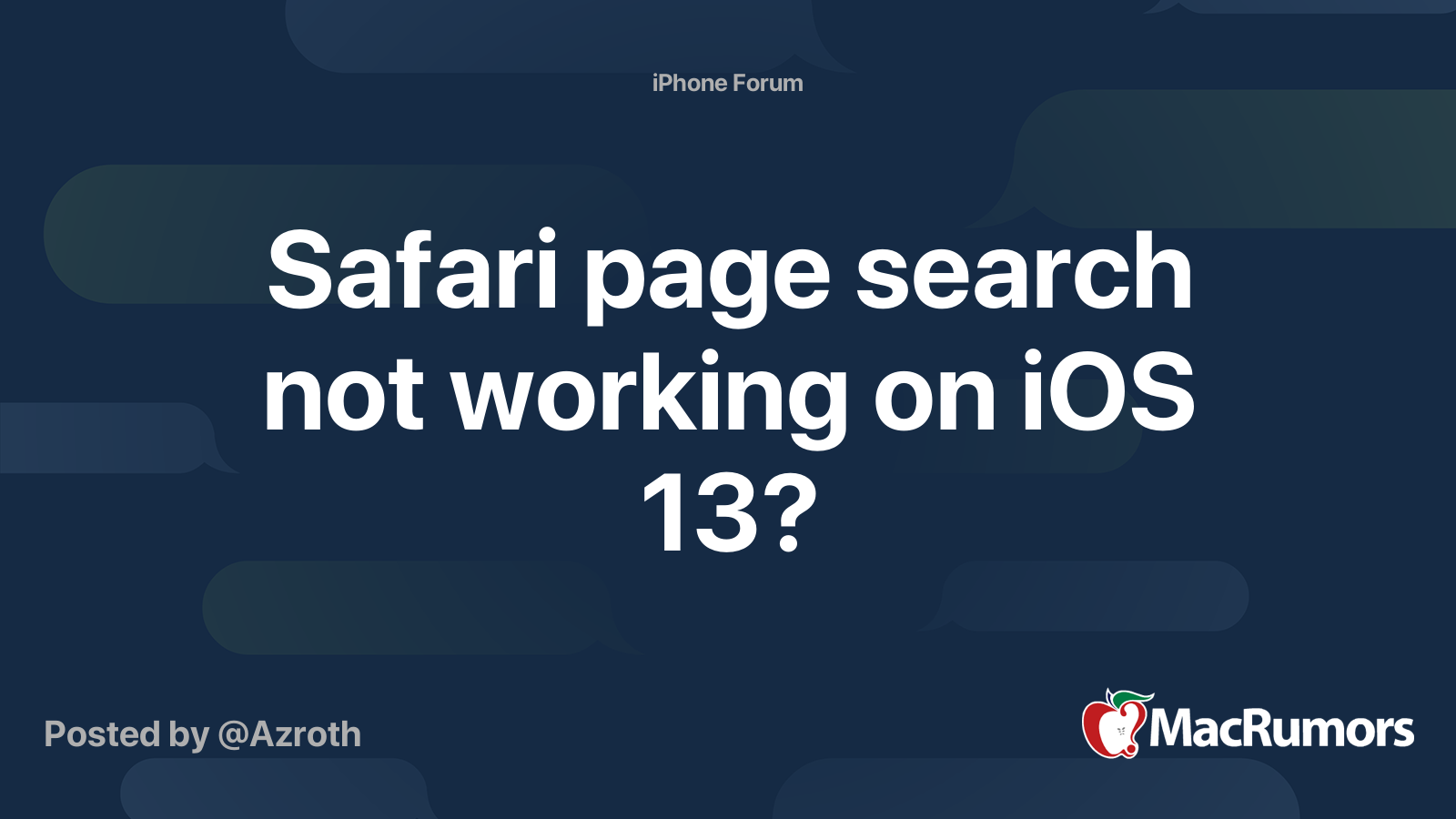 safari search doesn't work