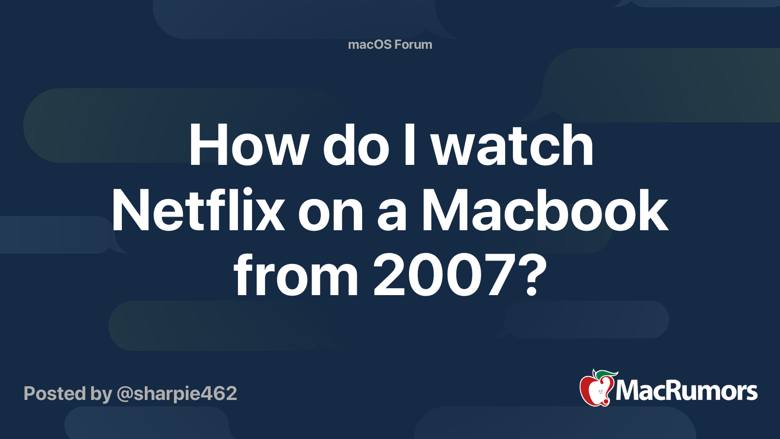 How to get clearance netflix on my macbook