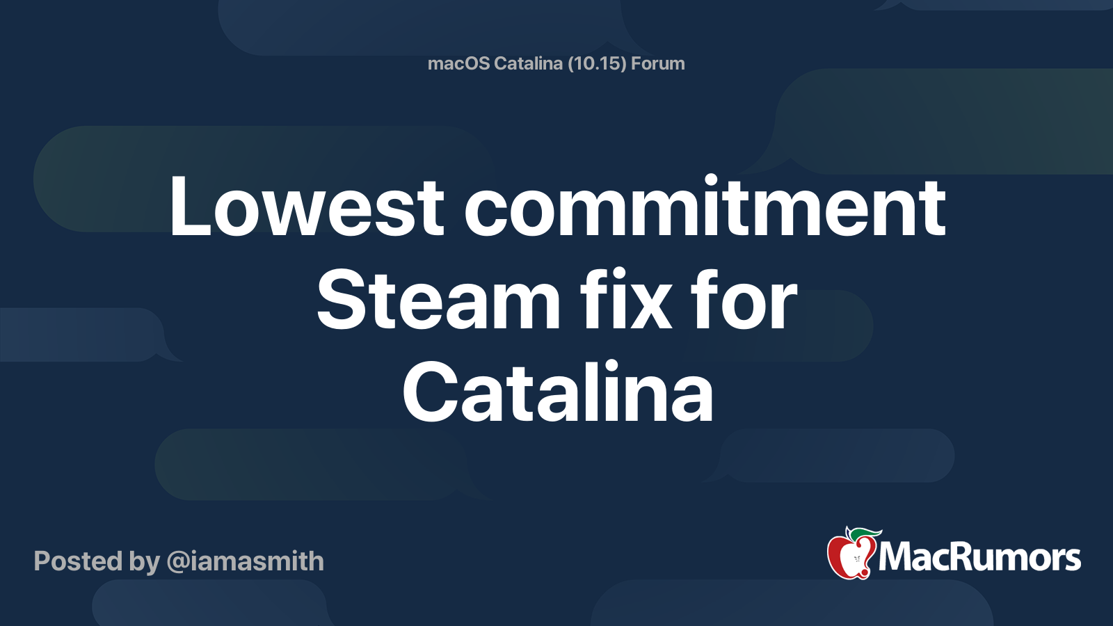 Steam Support :: Steam and macOS 10.15 Catalina