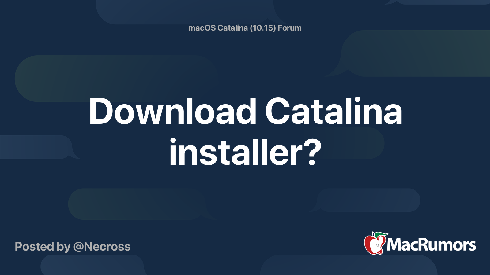 Download macos catalina installer app store