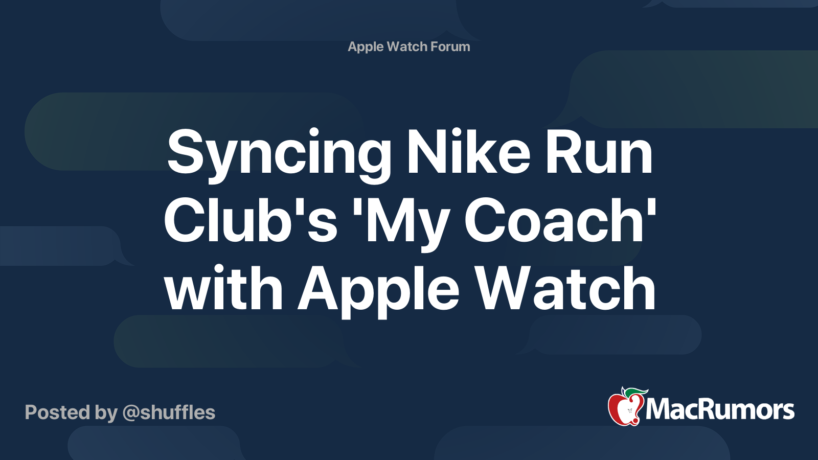 nike run club not syncing with apple watch