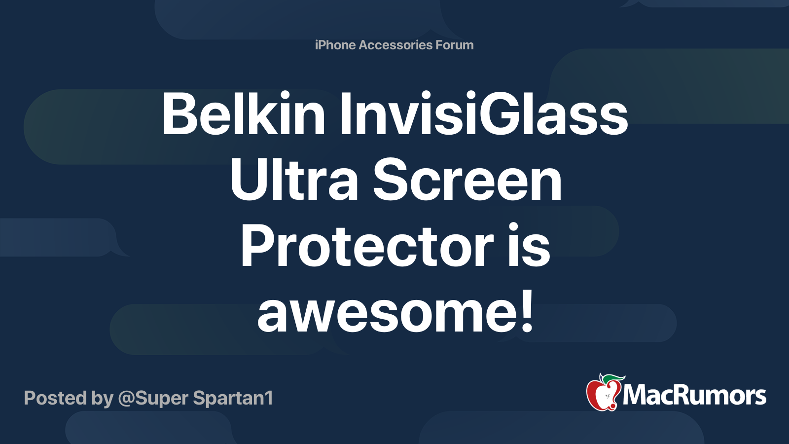 Belkin InvisiGlass Ultra Screen Protection for iPhone SE / 8 / 7