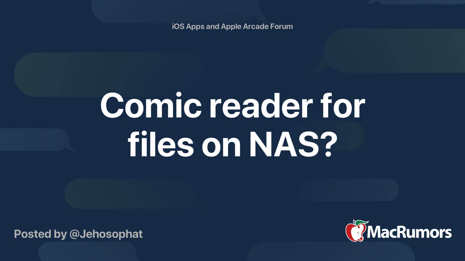 Comic reader for files on NAS? | MacRumors Forums
