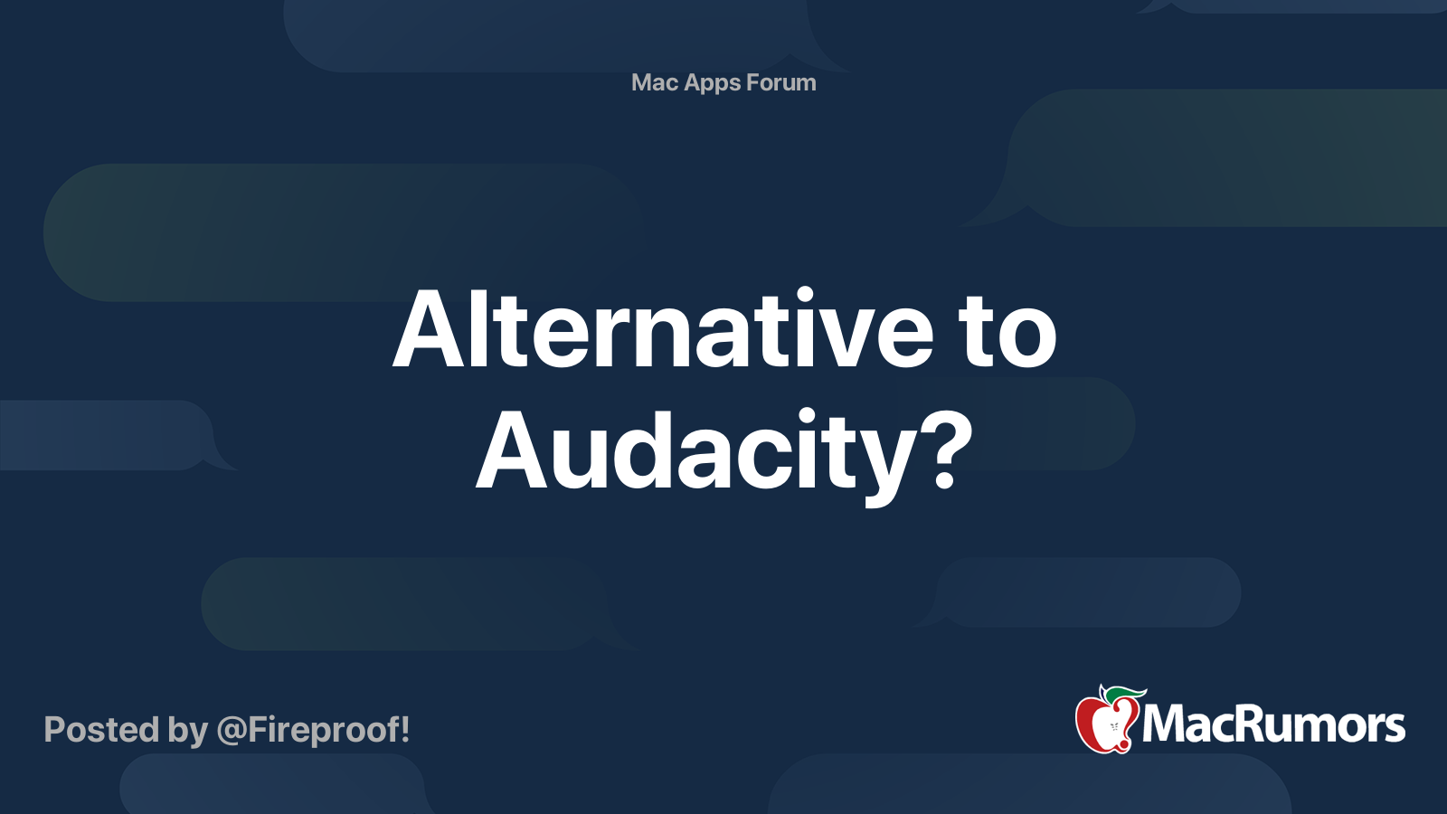 Alternatives To Audacity For Mac Catalina