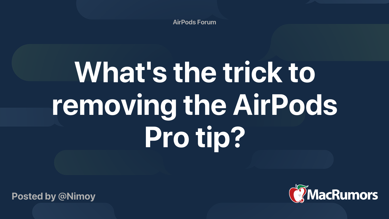 Removing airpod pro online tips