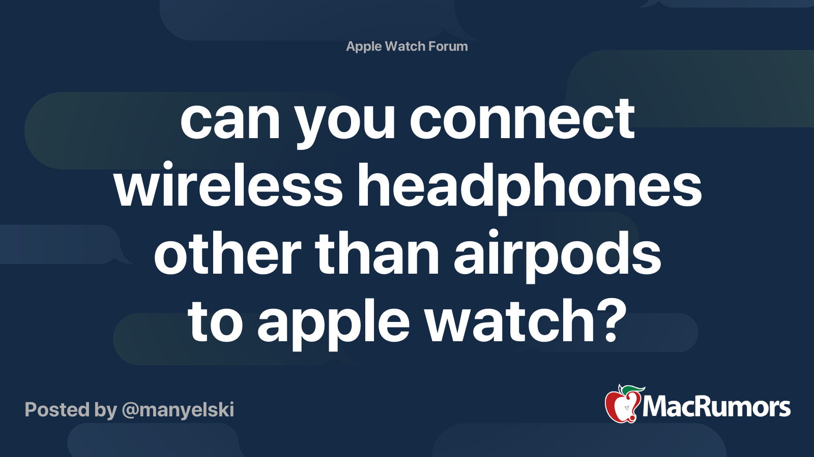 How to connect wireless online headphones to apple watch