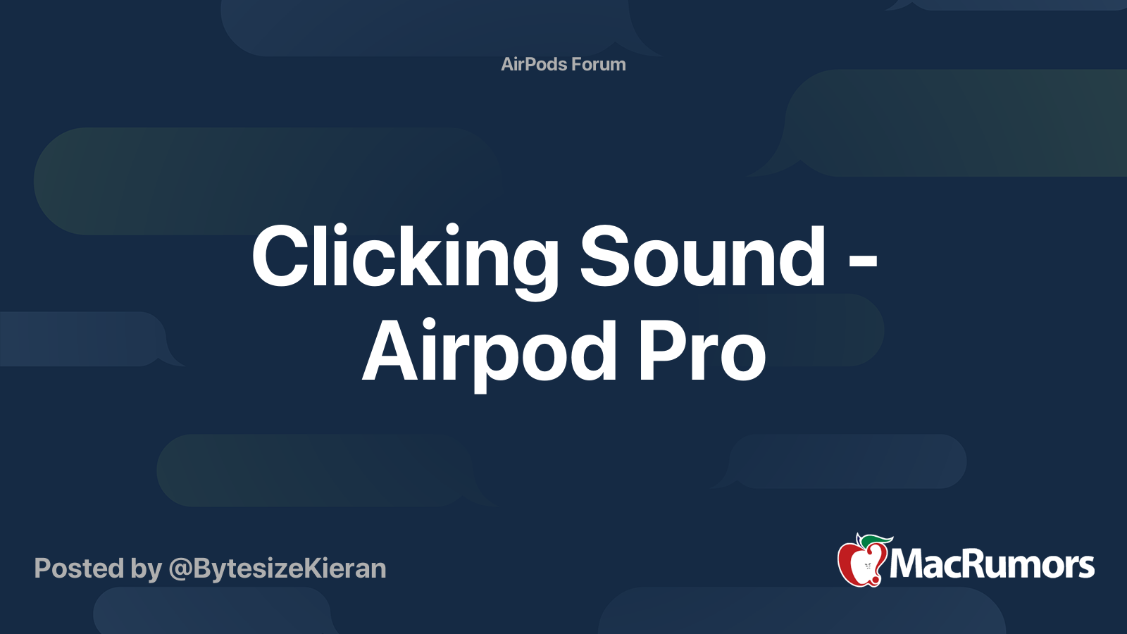 Airpod discount pro clicking