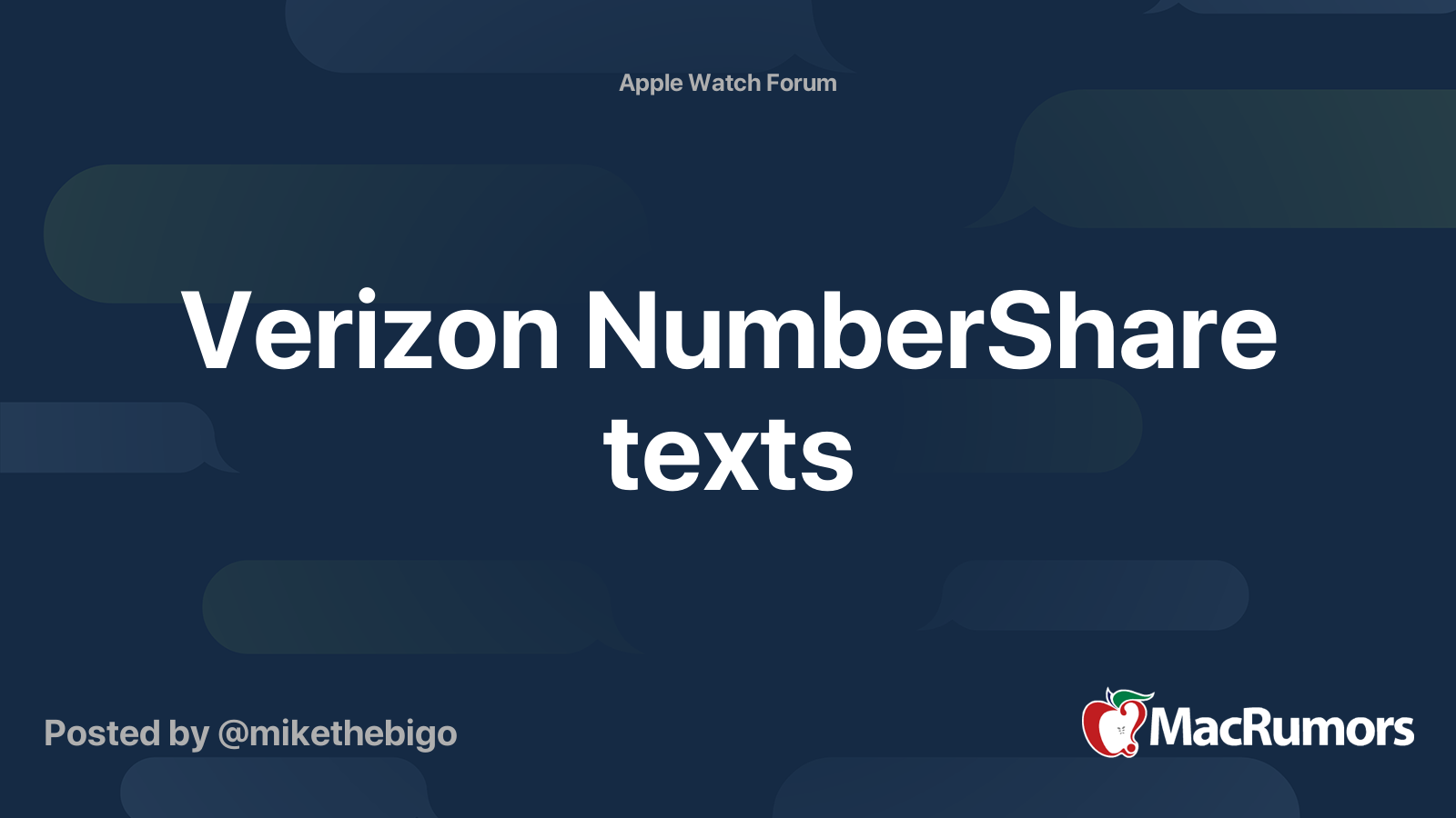 Verizon NumberShare texts MacRumors Forums