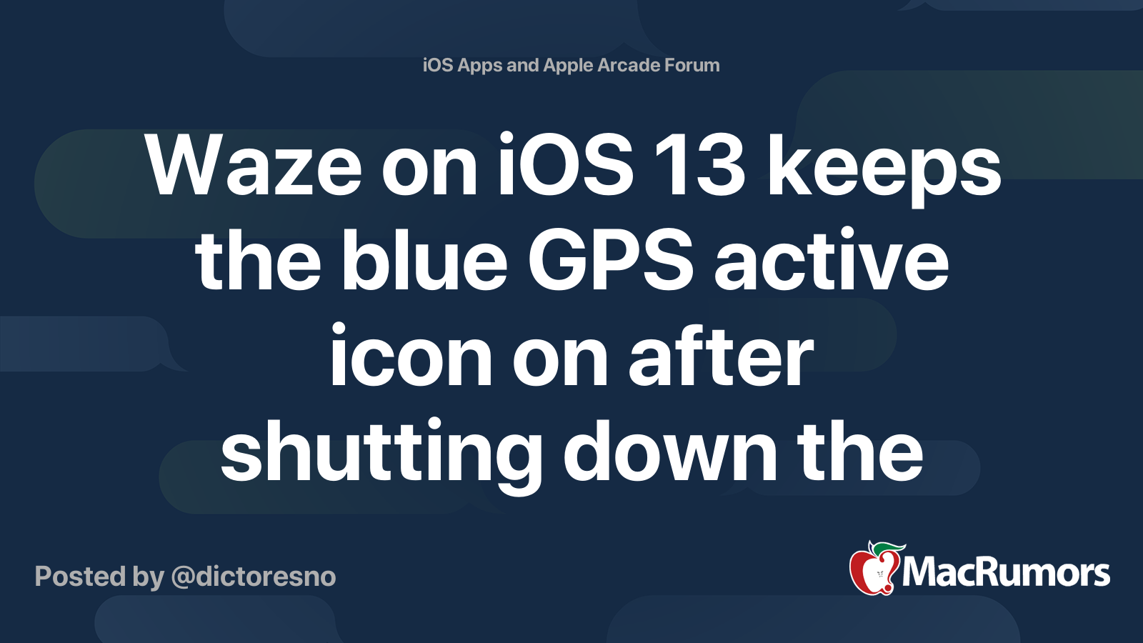 Waze no hot sale gps ios