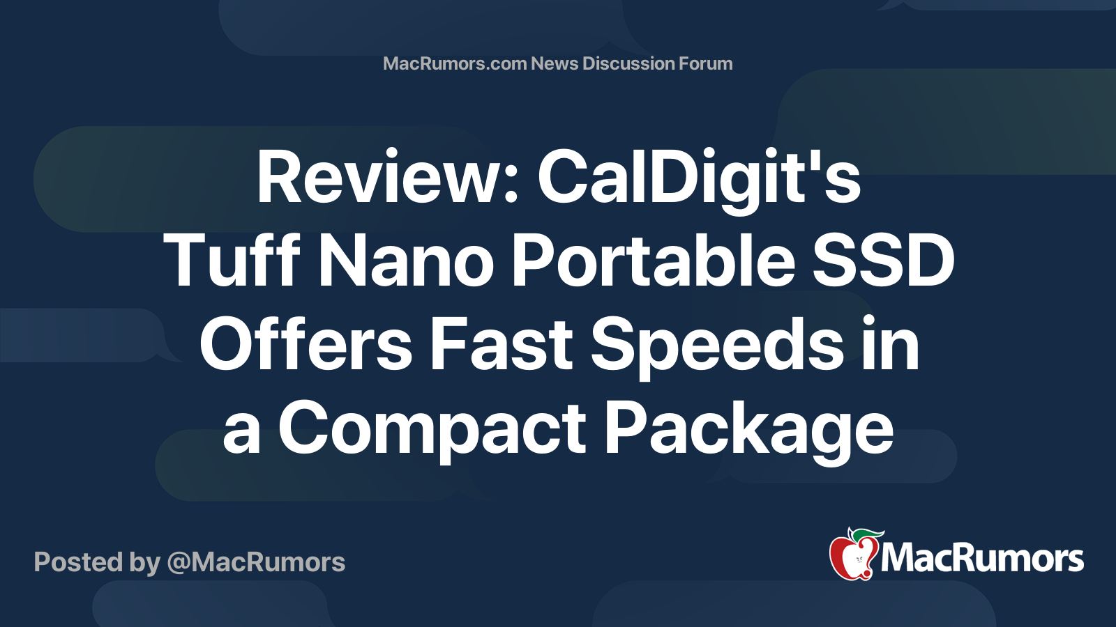 Review: CalDigit's Tuff Nano Portable SSD Offers Fast Speeds in a ...