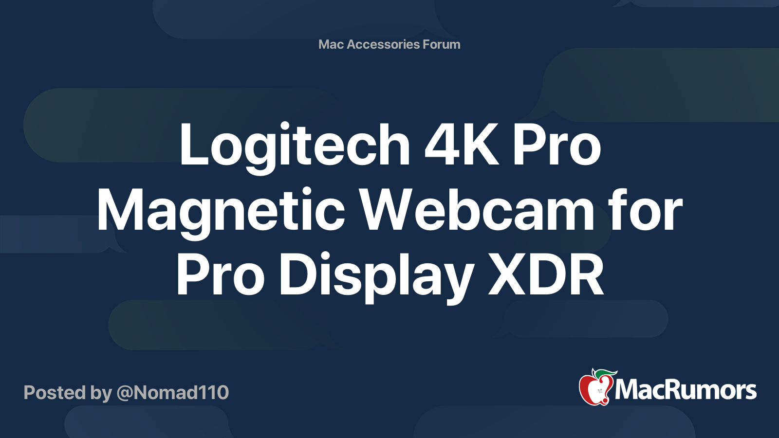 4K Pro Magnetic Webcam for Apple Pro Display XDR