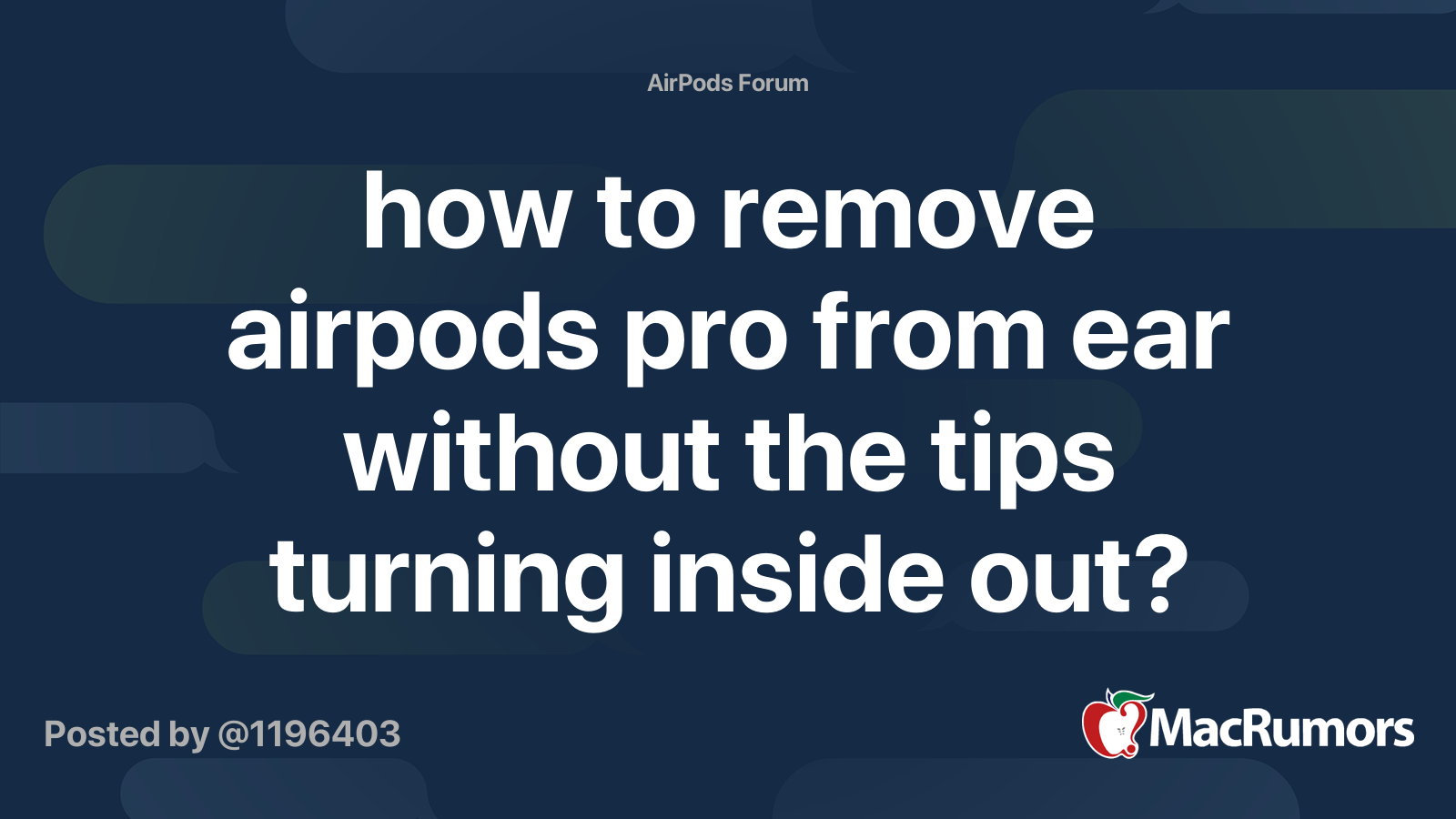 How to remove online tips on airpods pro