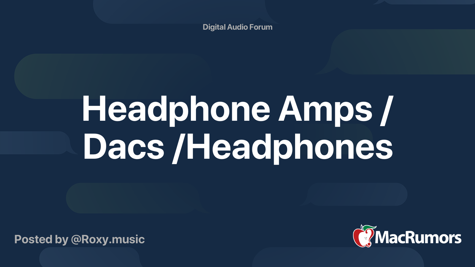 Headphone Amps Dacs Headphones Macrumors Forums