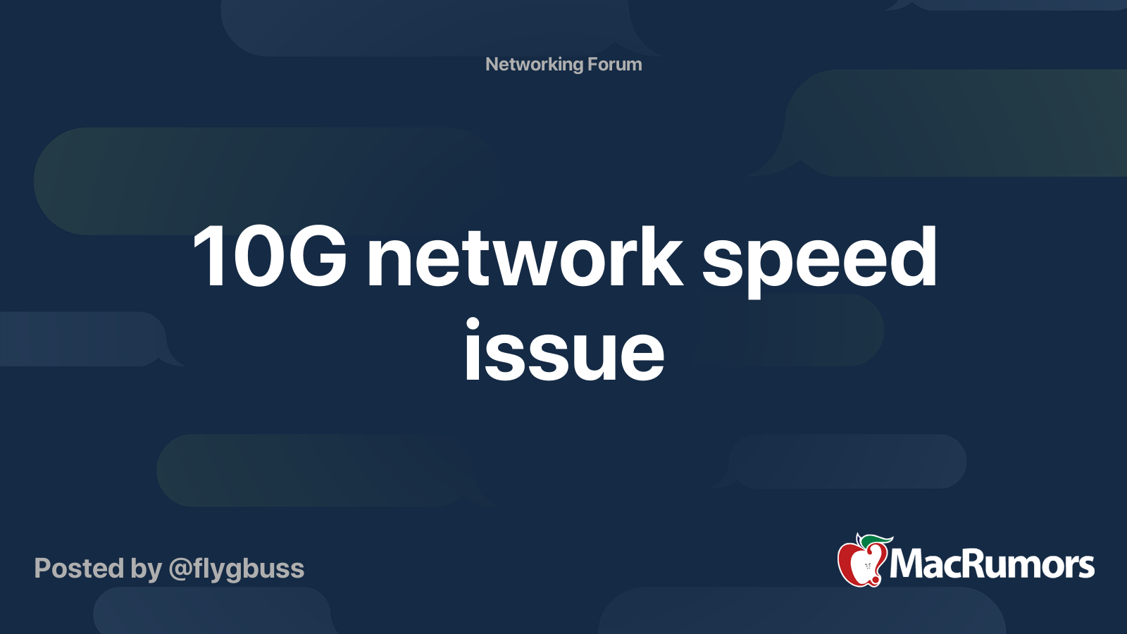 10G network speed issue MacRumors Forums