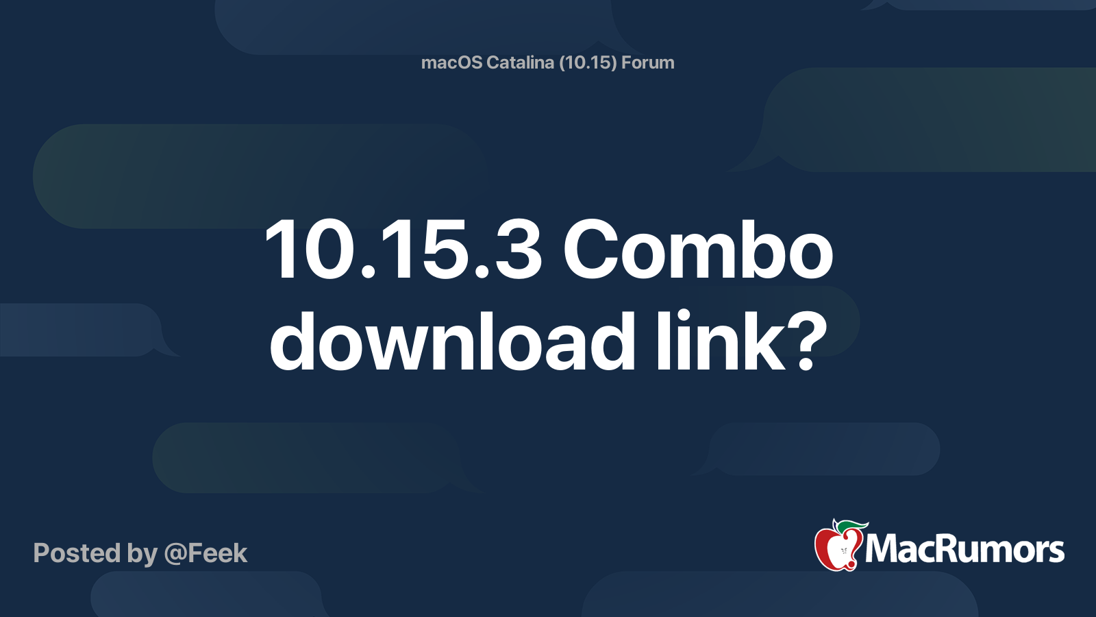 Download Macos Catalina 10.15 3 Combo Update