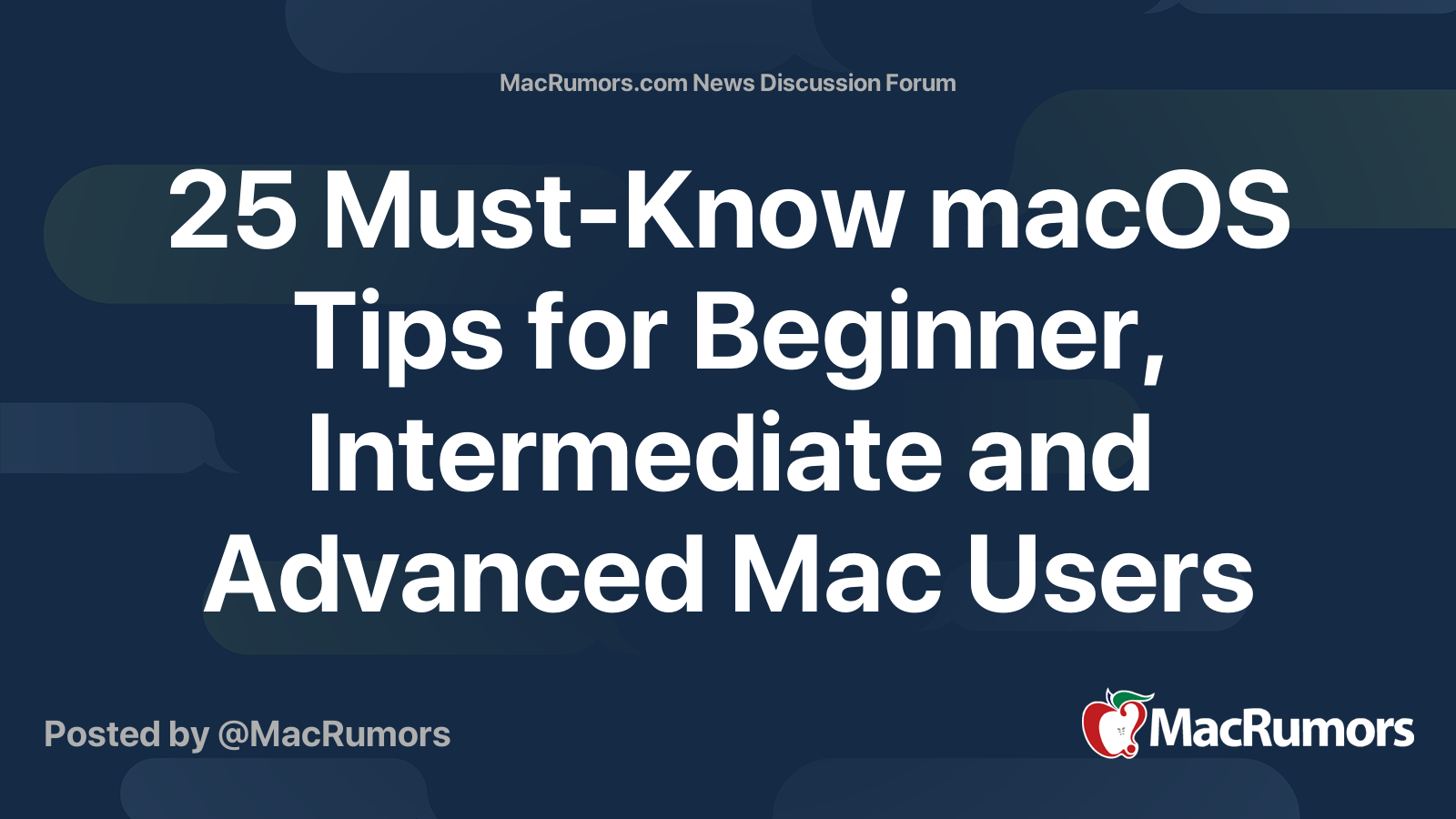 25 Must-Know macOS Tips for Beginner, Intermediate and Advanced Mac ...