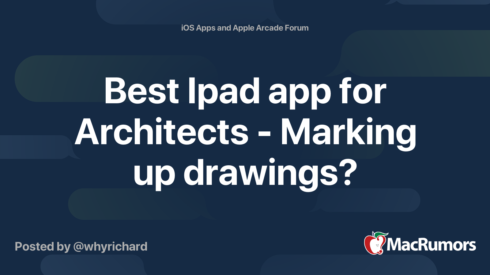 Best Ipad App For Architects Marking Up Drawings MacRumors Forums