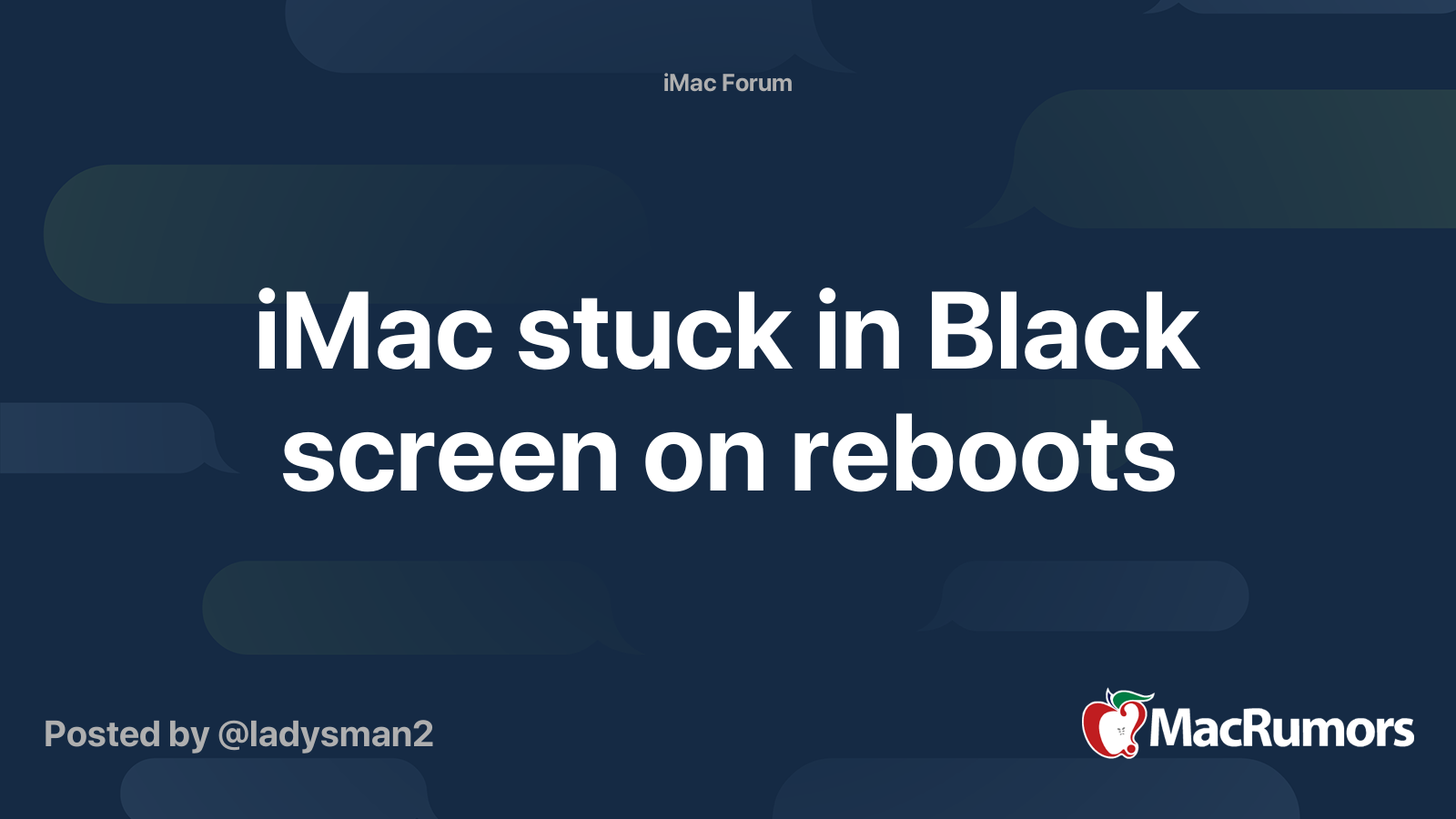 what to do if my mac is stuck on black screen