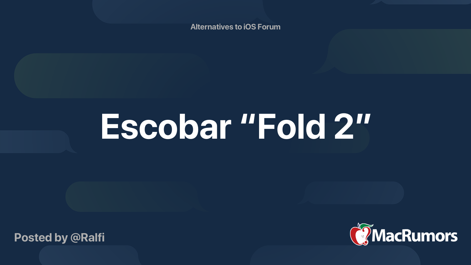 escobar fold 2 specs
