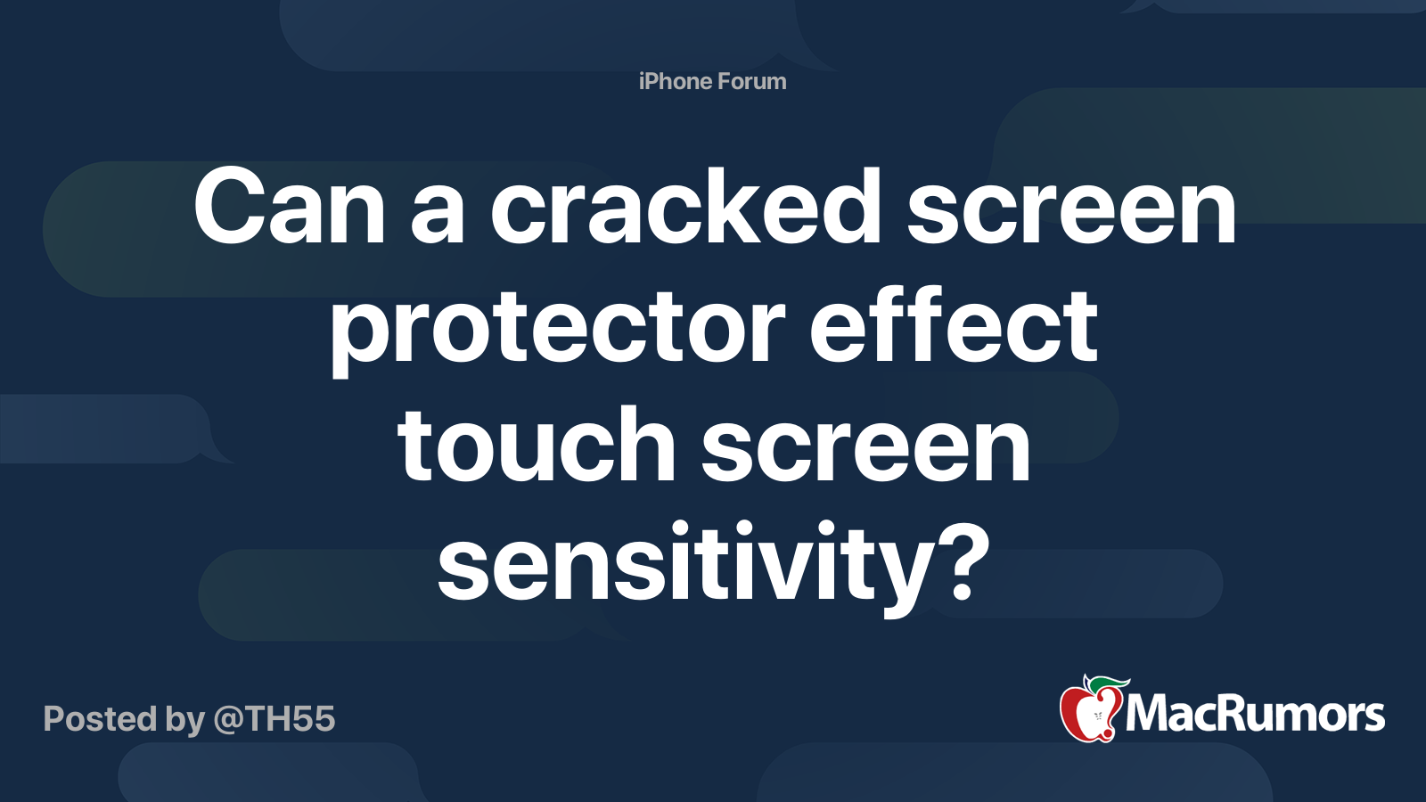 Can a cracked screen protector effect touch screen sensitivity