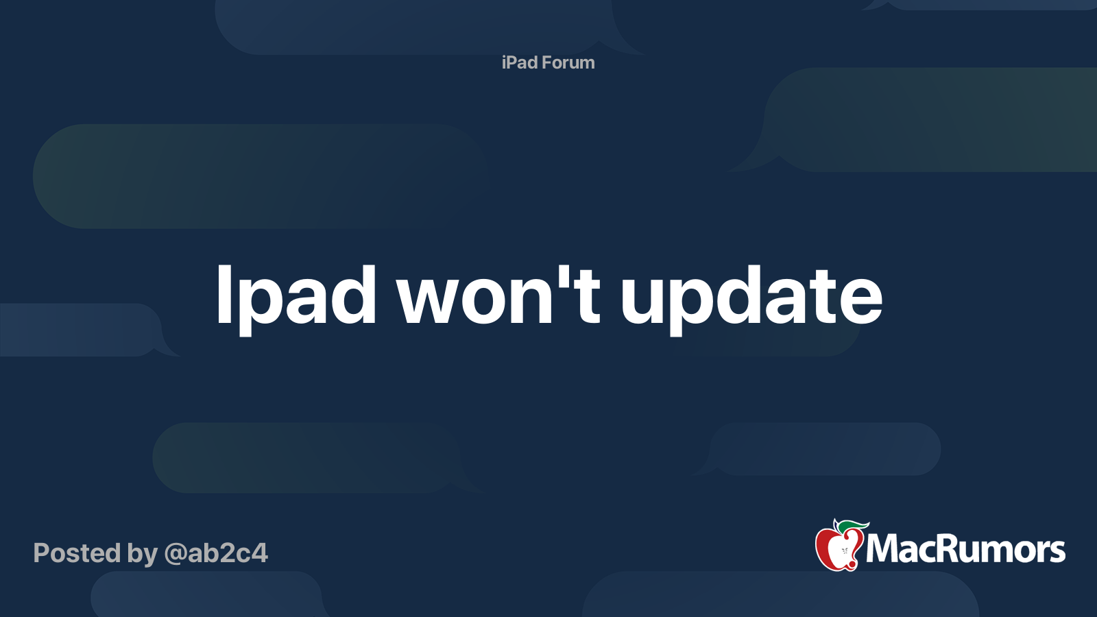 ipad-won-t-update-macrumors-forums