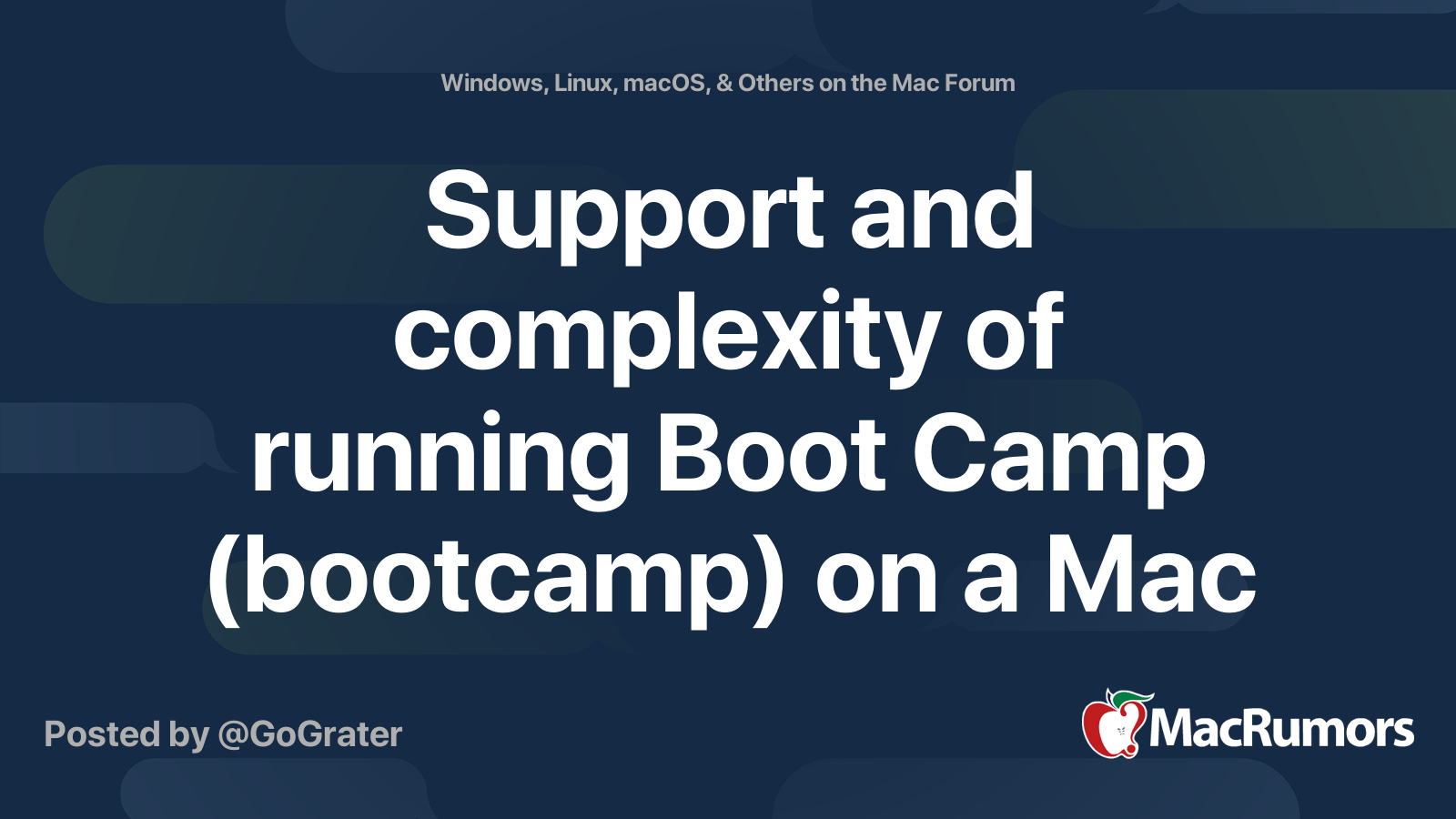 Support and complexity of running Boot Camp (bootcamp) on a Mac Pro 5,1