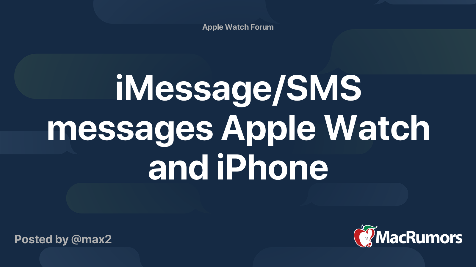 sms sur apple watch