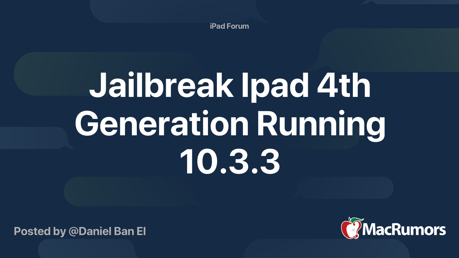 Can you jailbreak iPad 4th generation? 