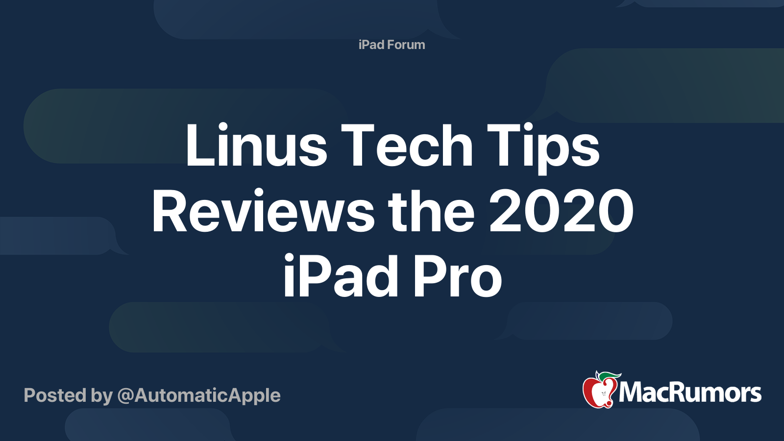 Linus Tech Tips Forum