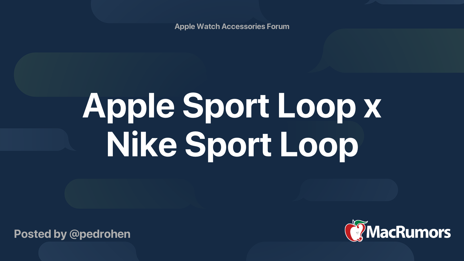 apple sport loop sweat