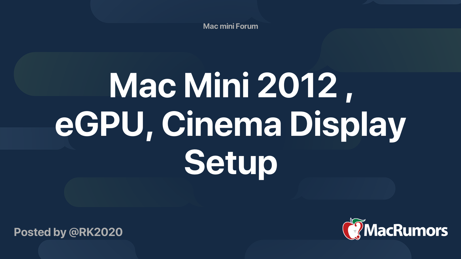 Mac mini hot sale 2012 egpu