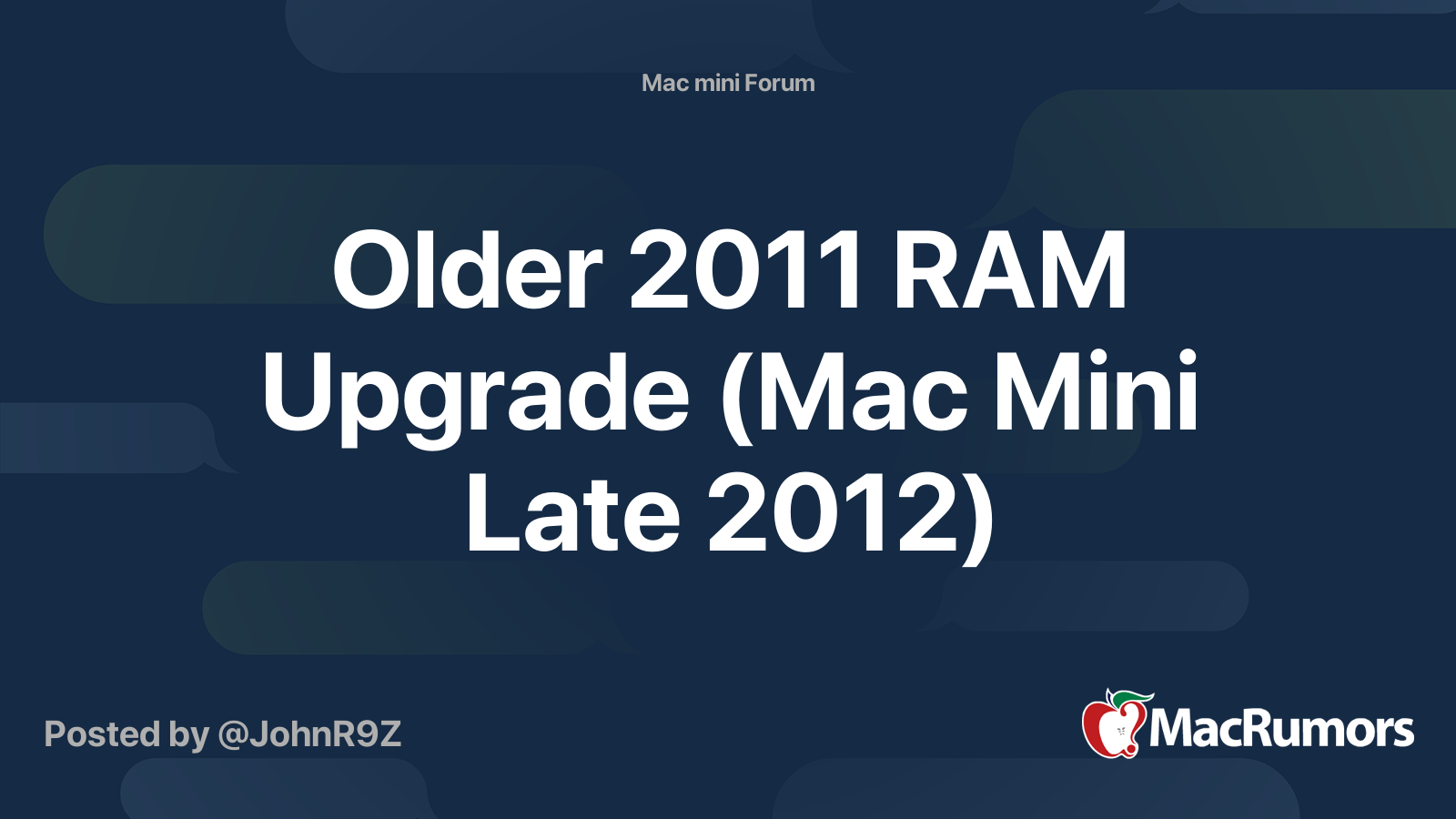 Mac mini store 2011 ram