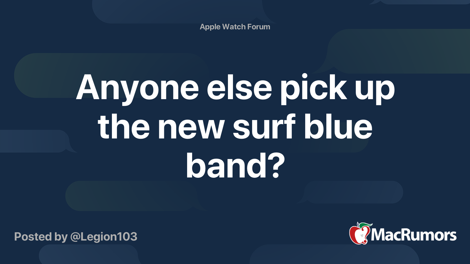 Surf blue band hot sale