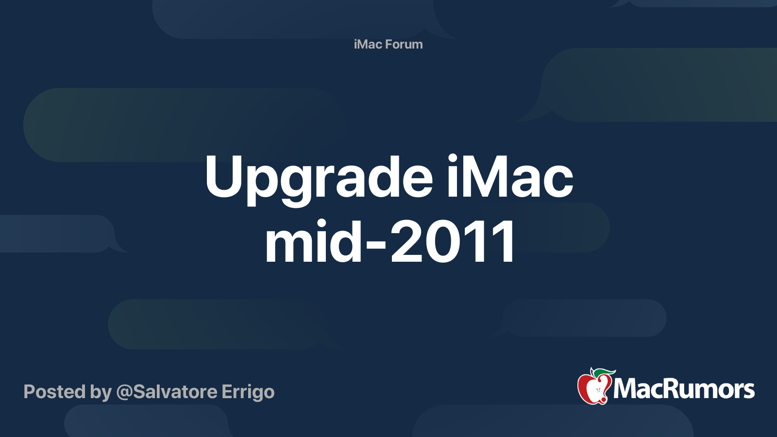 INSTALL NEWER LATEST OS ON MID 2011 IMAC visual data 3