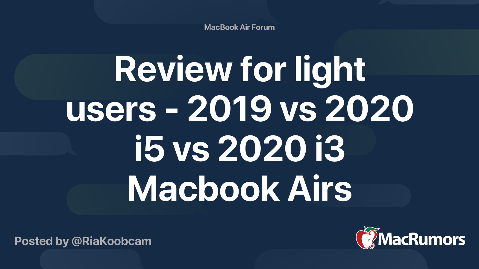 Differences Between MacBook Air 2019 and 2020