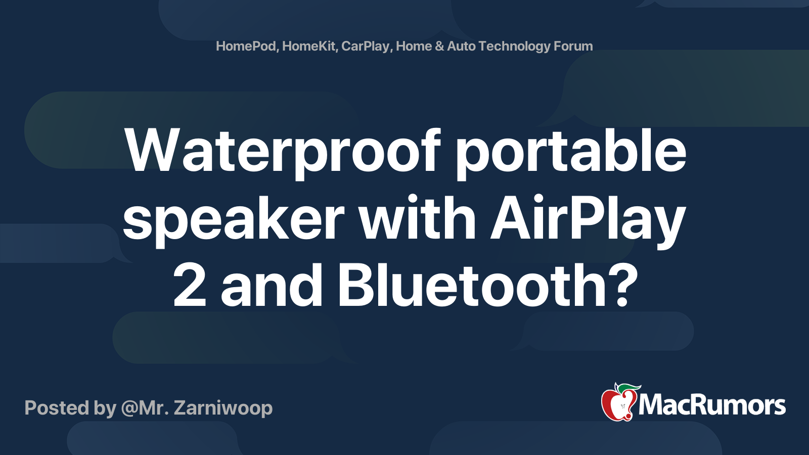 Waterproof airplay hot sale 2 speaker