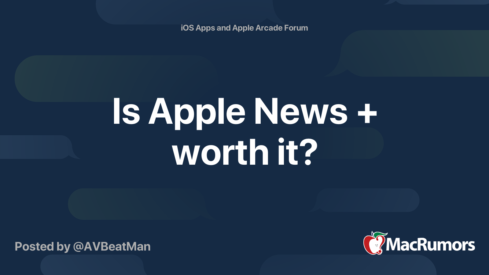 Is Apple News + worth it? MacRumors Forums