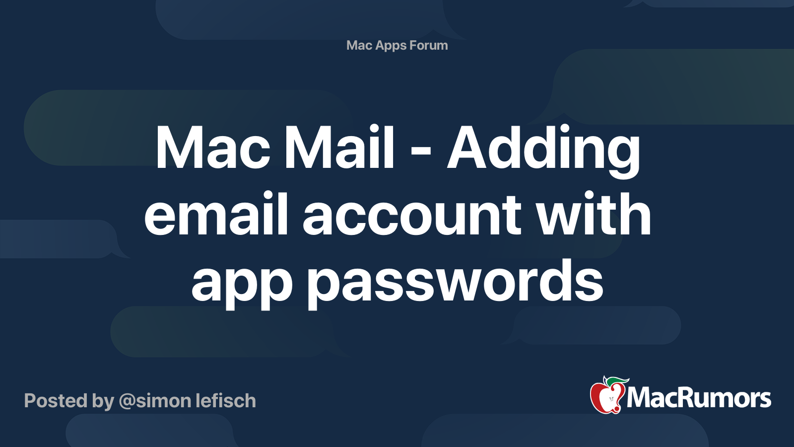 neuen mail account hinzufügen mac