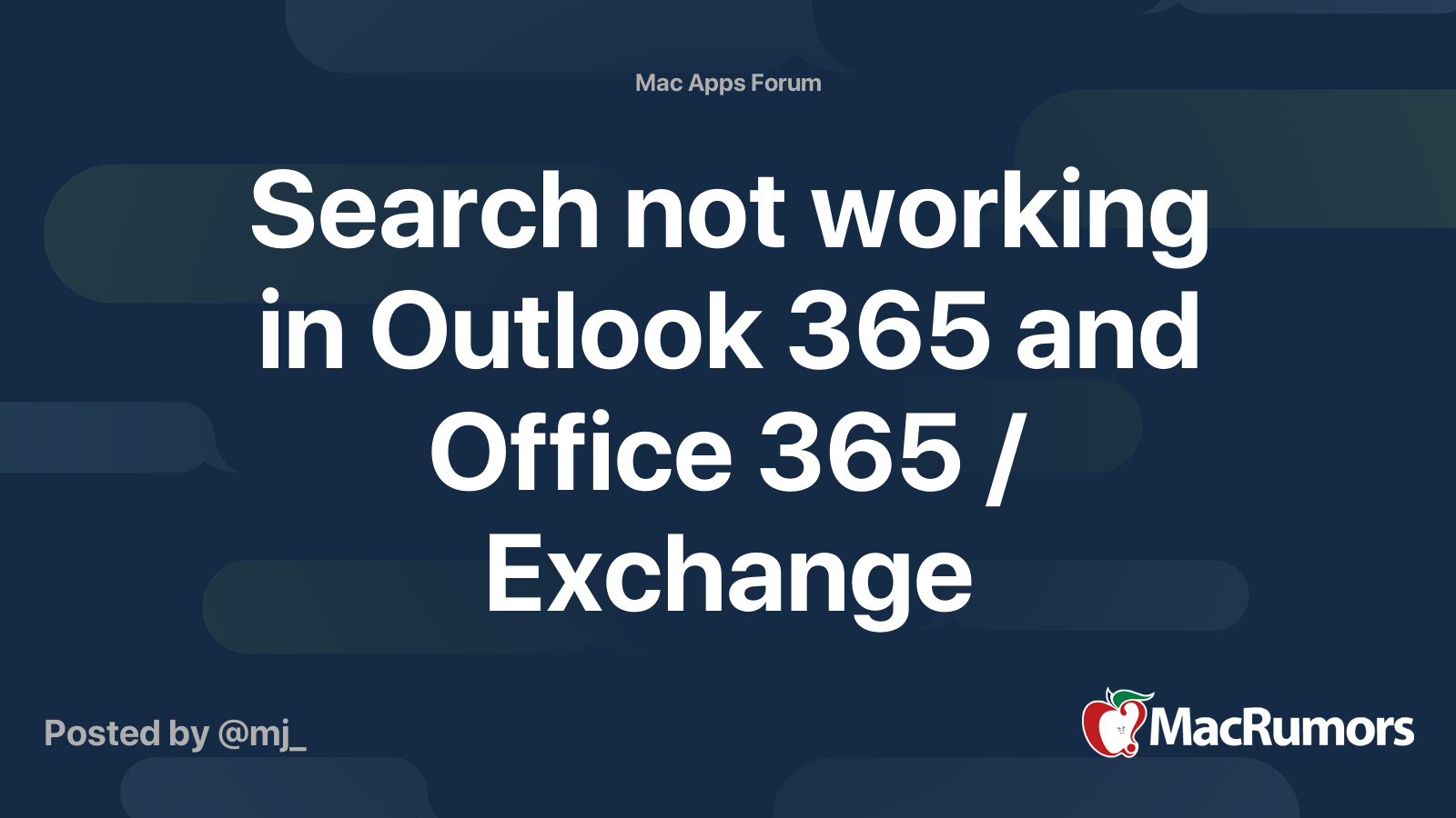 search-not-working-in-outlook-365-and-office-365-exchange-macrumors