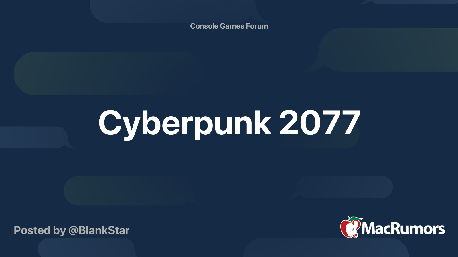 Cyberpunk 77 Macrumors Forums