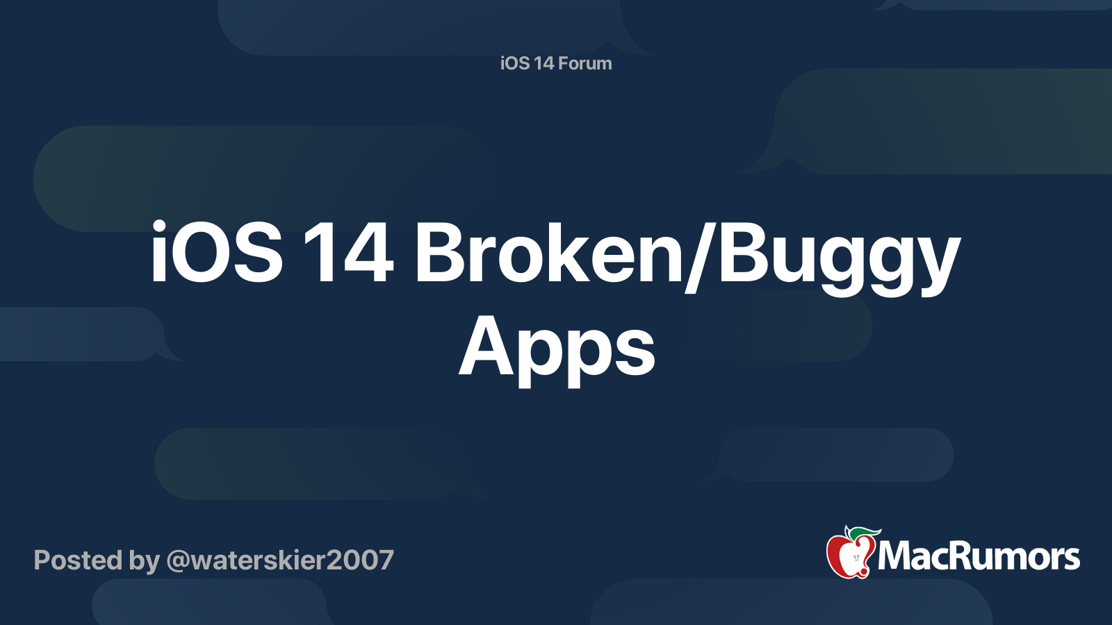 Ios 14 Broken Buggy Apps Macrumors Forums - roblox ios 14 pictures