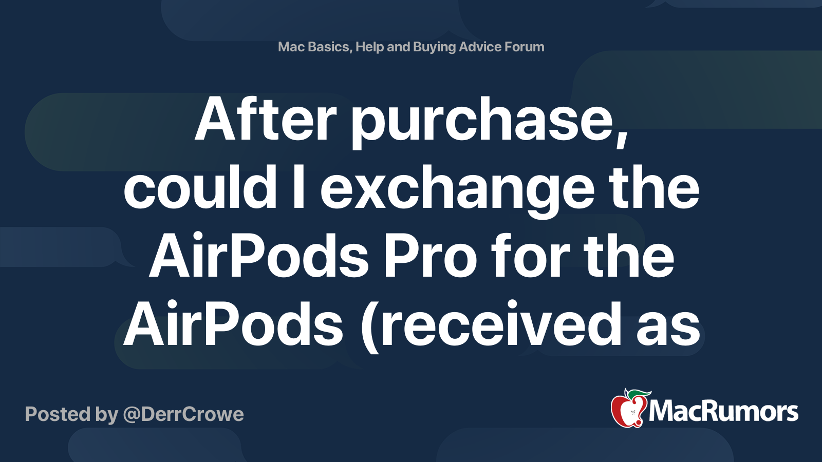 Exchange airpods hot sale